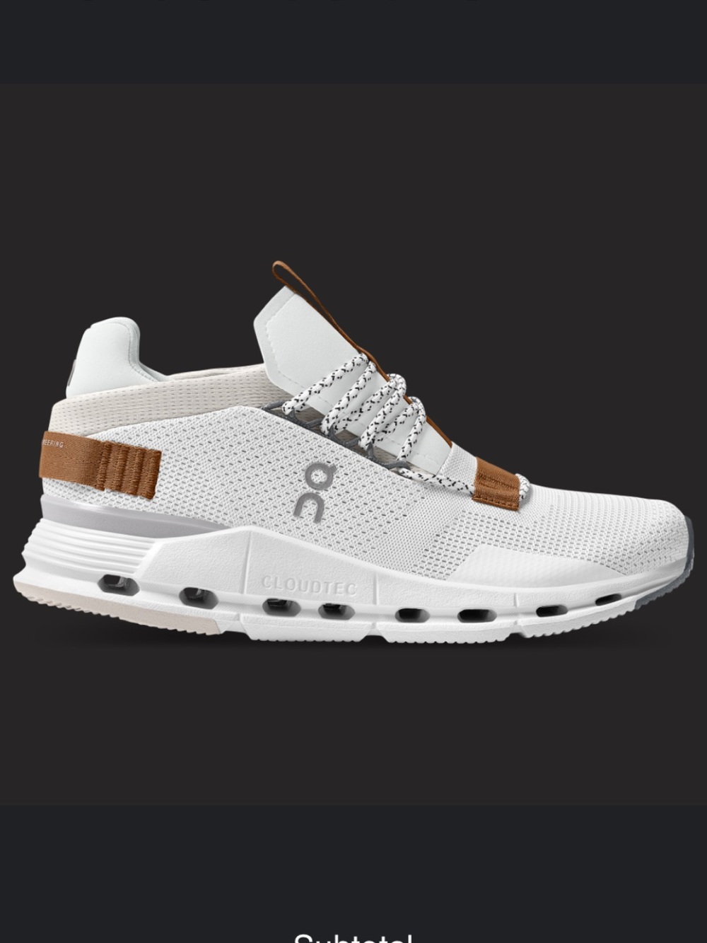 On Running Cloudnova White/Pearl - Women’s 8